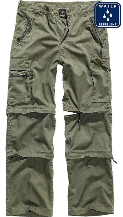 Spodnie trekkingowe Savannah olive 3w1 Brandit wodoodporne-221170