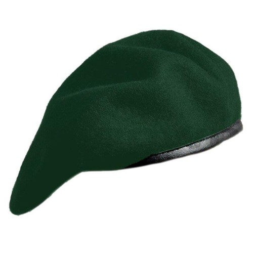 Beret tłoczony wojskowy zielony-220443