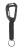 Keyholder black brelok z karabińczykiem i paracordem Mil-Tec-221383