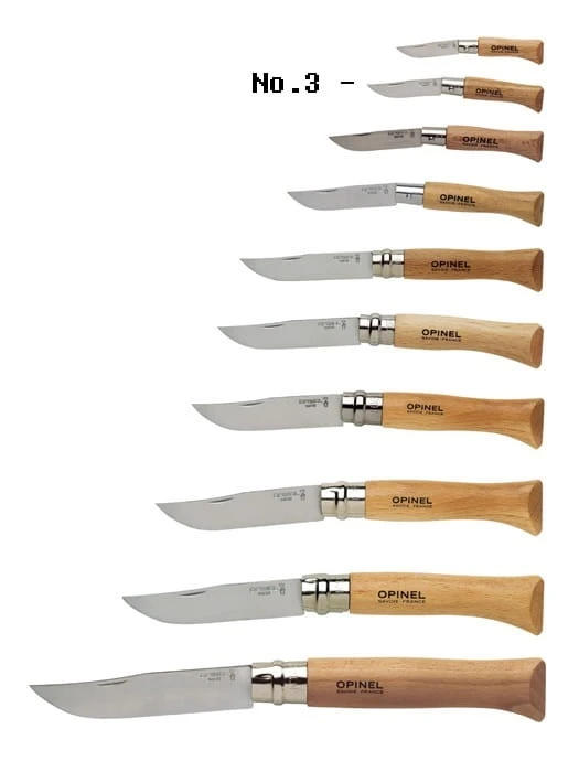 Mały Nóż Opinel No.3 inox buk-217389