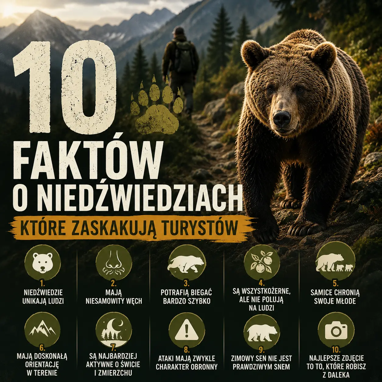 Czy niedźwiedzie naprawdę atakują ludzi? 10 Faktów o niedxwiedziach